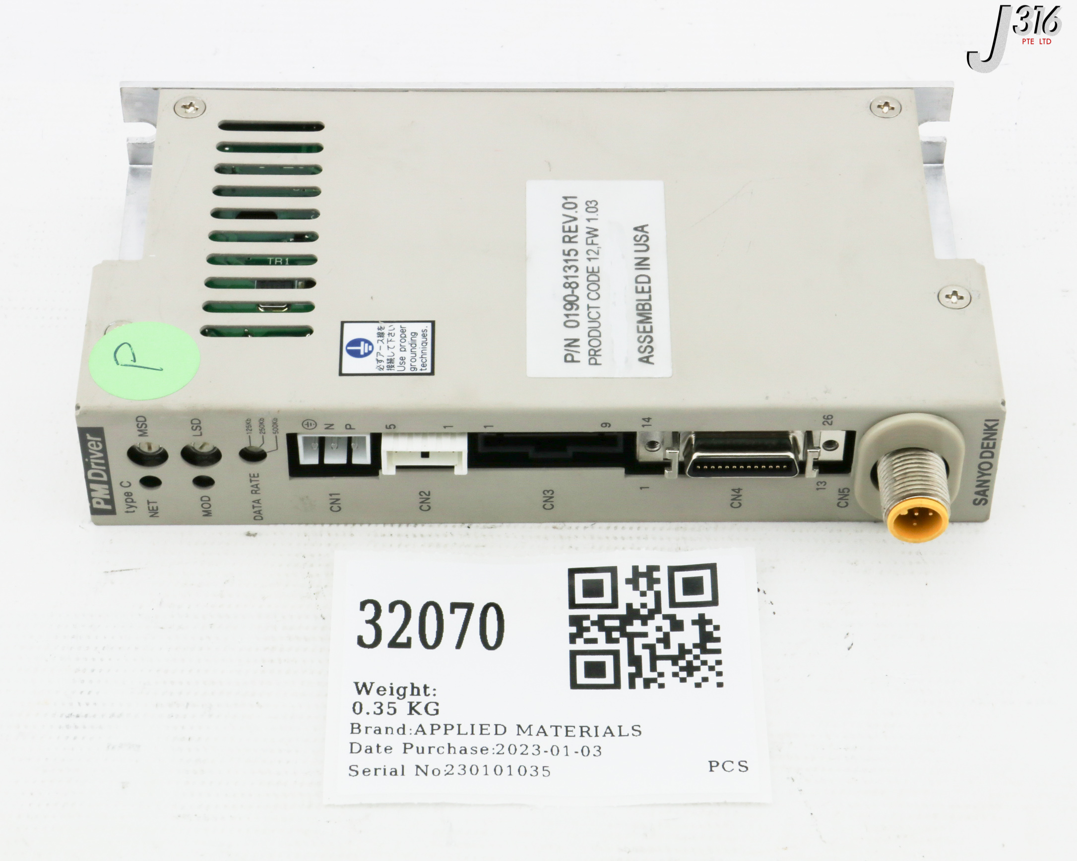 専用ページ10 32070 APPLIED MATERIALS SANYO DENKI, PM DRIVER, TYPE C 0190-81315